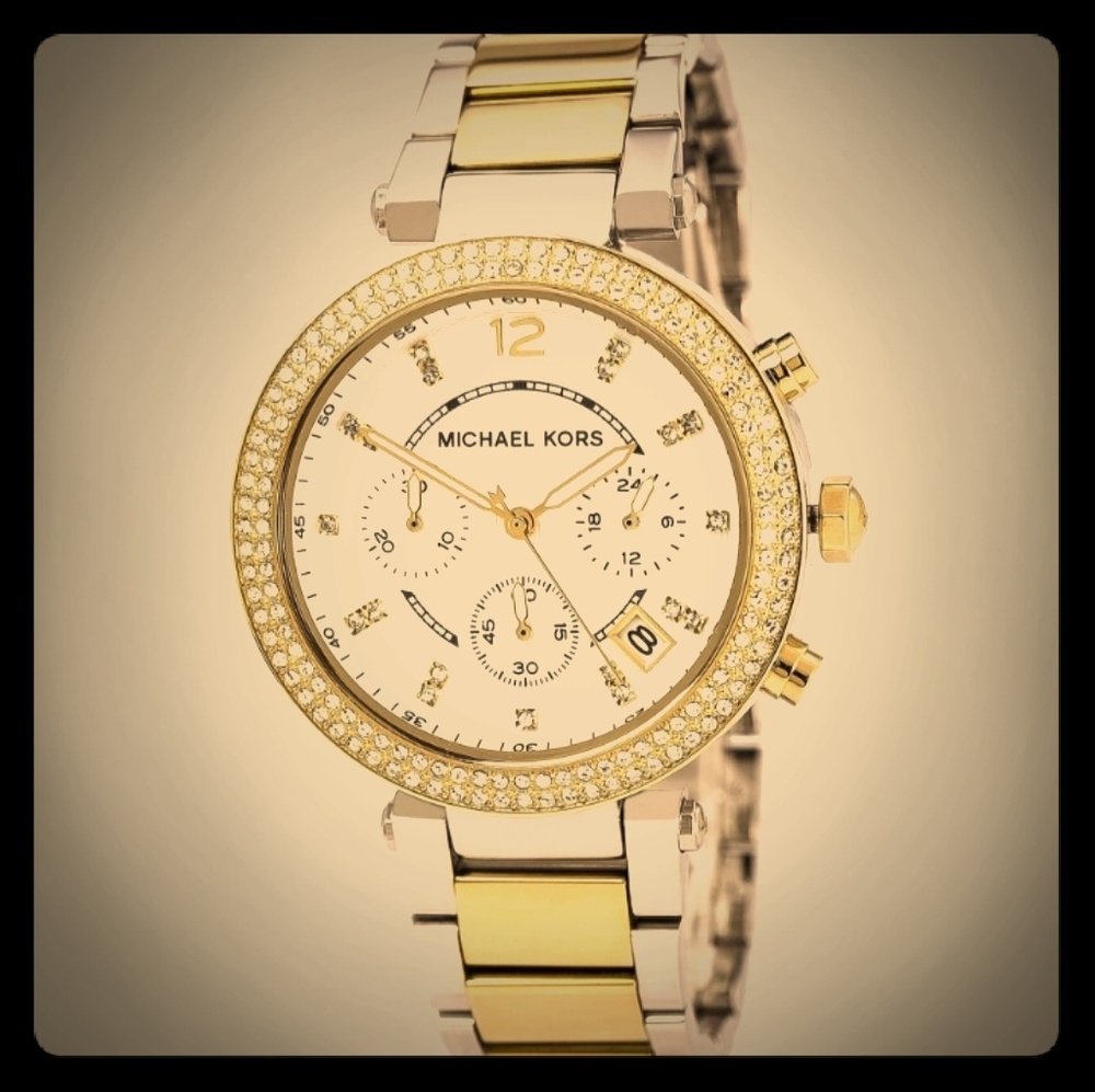 MK two toned Watch
